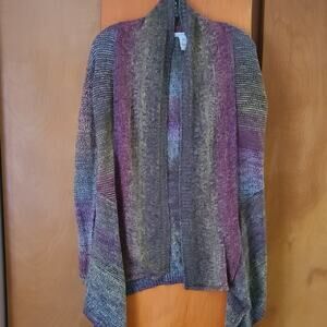 Womans American Rag Cie Open Cardigan Medium Classic